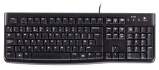Logitech K120 - UK Layout - Standard Wired Keyboard, Black Color
