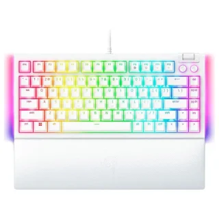 Razer BlackWidow V4 75% - Mini Wired Keyboard, Razer Orange Switches, RGB Backlit, Tenkeyless, White Color