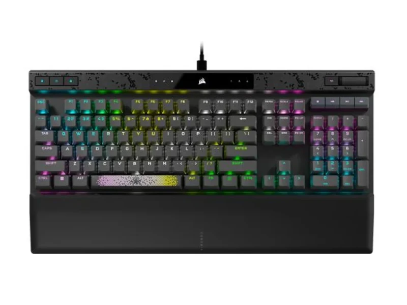 Corsair K70 MAX RGB US - Gaming Wired Keyboard, Corsair MGX Steel Grey Switches, RGB Backlit, Black Color - Featured Image