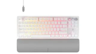 Corsair K70 PRO TKL PBT - Gaming Wired Keyboard, Corsair MGX V2 Switches, RGB Backlit, Tenkeyless, White Color