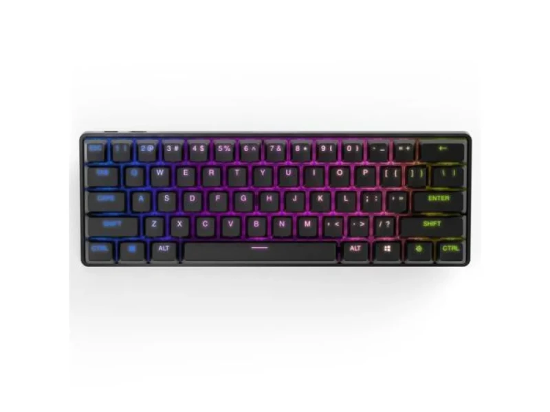 SteelSeries Apex Pro Mini Wireless - Gaming Wireless, Bluetooth Wireless Keyboard, SteelSeries OmniPoint 2.0 Switches, RGB Backlit, Tenkeyless, Black Color - Featured Image