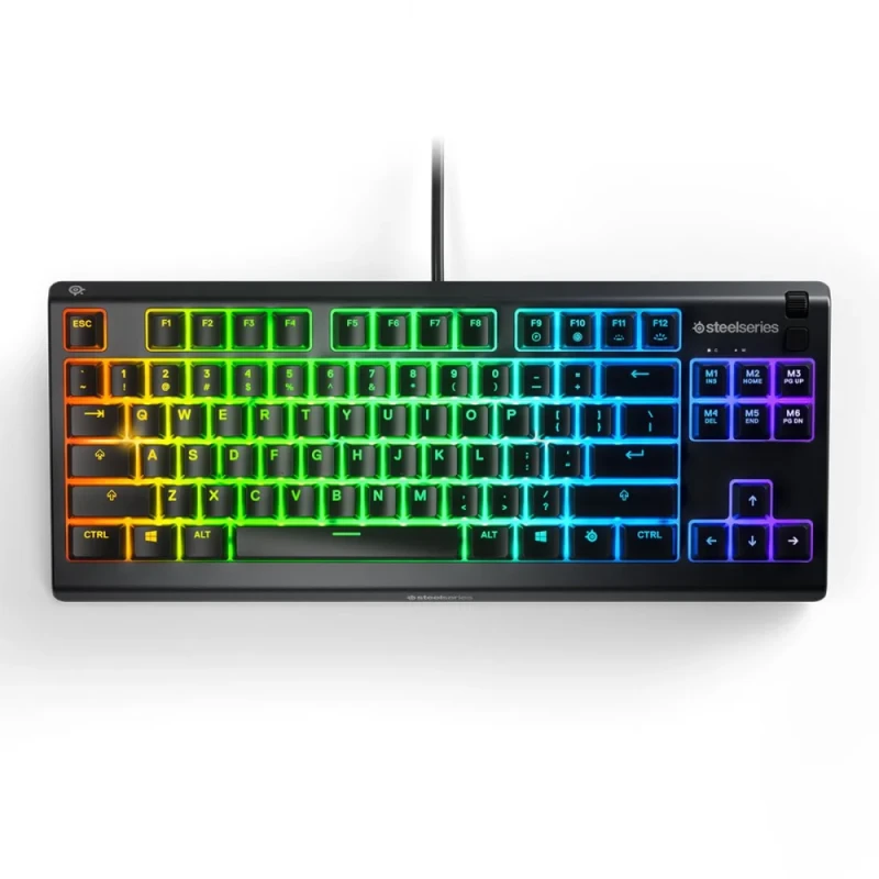 SteelSeries Apex 3 - Gaming Wired Keyboard, RGB Backlit, Tenkeyless, Black Color - Featured Image