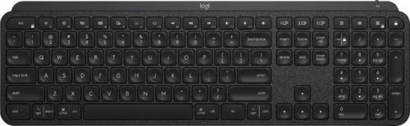Logitech MX Keys Advanced - Slim Wireless Keyboard, White Backlit, Black Color - Featured Image