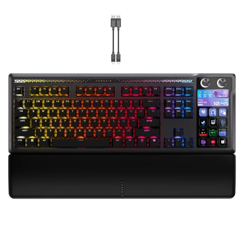 Corsair Galleon 100 SD - Gaming Wired Keyboard, Corsair MLX PULSE Switches, RGB Backlit, Black Color - Featured Image