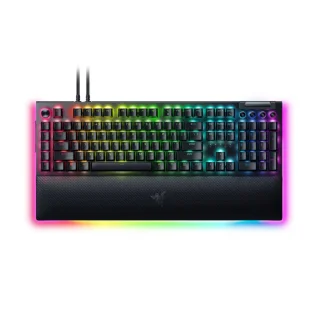 Razer BlackWidow V4 Pro - Gaming Wired Keyboard, Razer Yellow Switches, RGB Backlit, Black Color