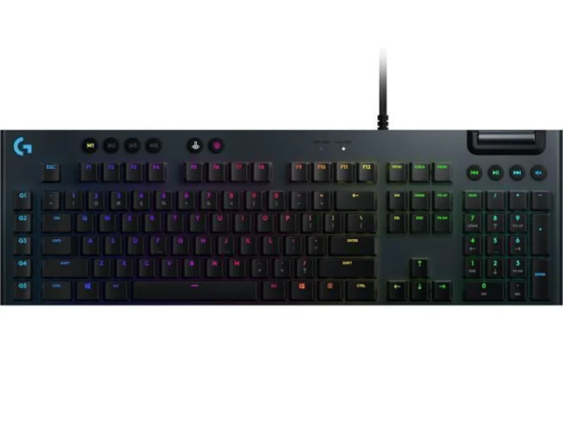Logitech G815 Lightsync RGB - Gaming Wired Keyboard, GL Tactile Switches, RGB Backlit, Black Color - Featured Image