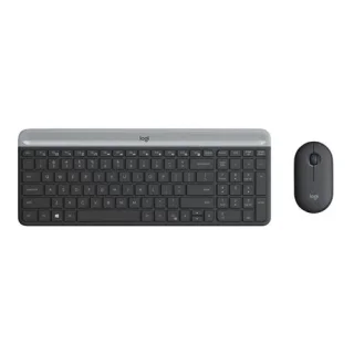Logitech MK470 - Slim Wired, Wireless Keyboard, Black / Gray Color