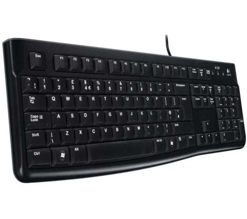 Logitech K120 - Standard Wired Keyboard, Black Color - Featured Image