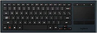 Logitech K830 - Standard Wireless Keyboard, White Backlit, Tenkeyless, Black Color