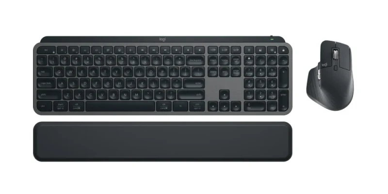 Logitech MX KEYS S - Slim Wired, Wireless, Bluetooth Wireless Keyboard, White Backlit, Gray Color - Featured Image