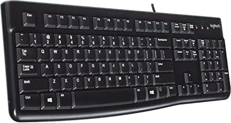 Logitech K120 - Standard Wired Keyboard, Black Color - Featured Image
