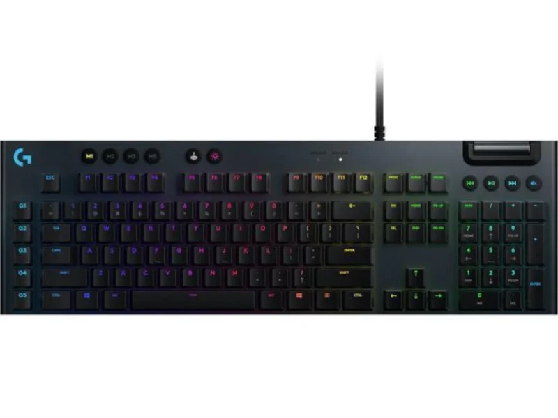 Logitech G815 Lightsync RGB - Gaming Wired Keyboard, GL Linear Switches, RGB Backlit, Black Color - Featured Image