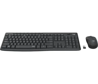 Logitech MK295 Silent - Standard Wired, Wireless Keyboard, Black Color