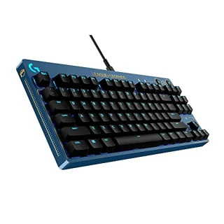 Logitech G Pro League of Legends - Gaming Wired Keyboard, GX Brown Switches, RGB Backlit, Tenkeyless, Blue / Black Color