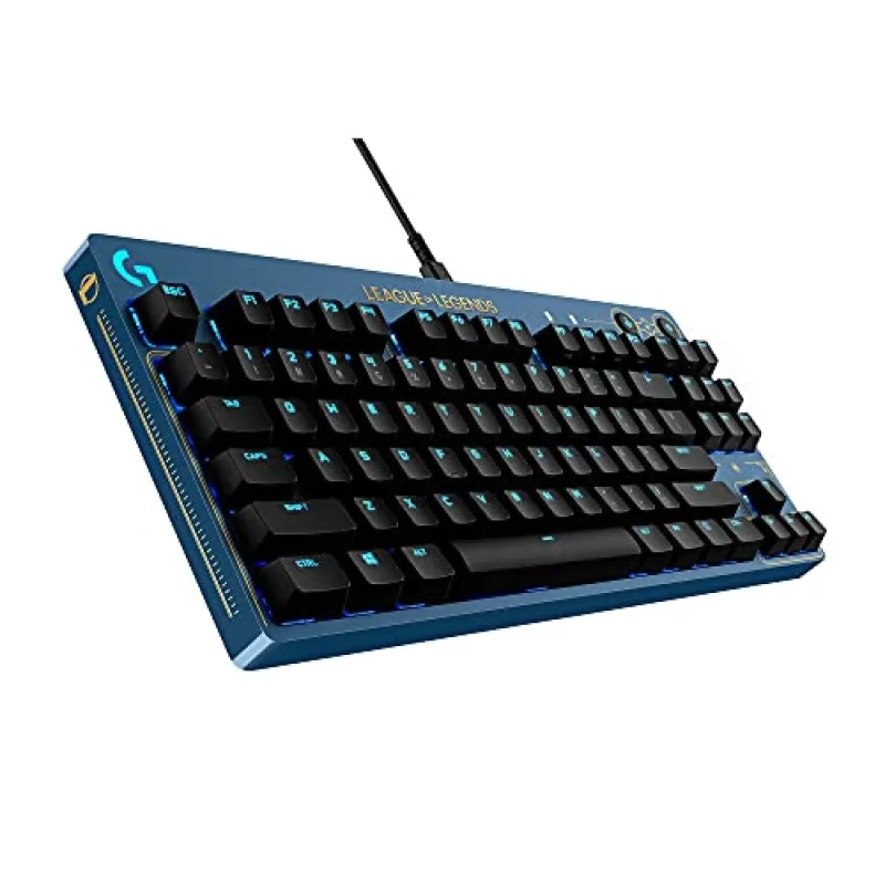 Logitech G Pro League of Legends - Gaming Wired Keyboard, GX Brown Switches, RGB Backlit, Tenkeyless, Blue / Black Color - Featured Image
