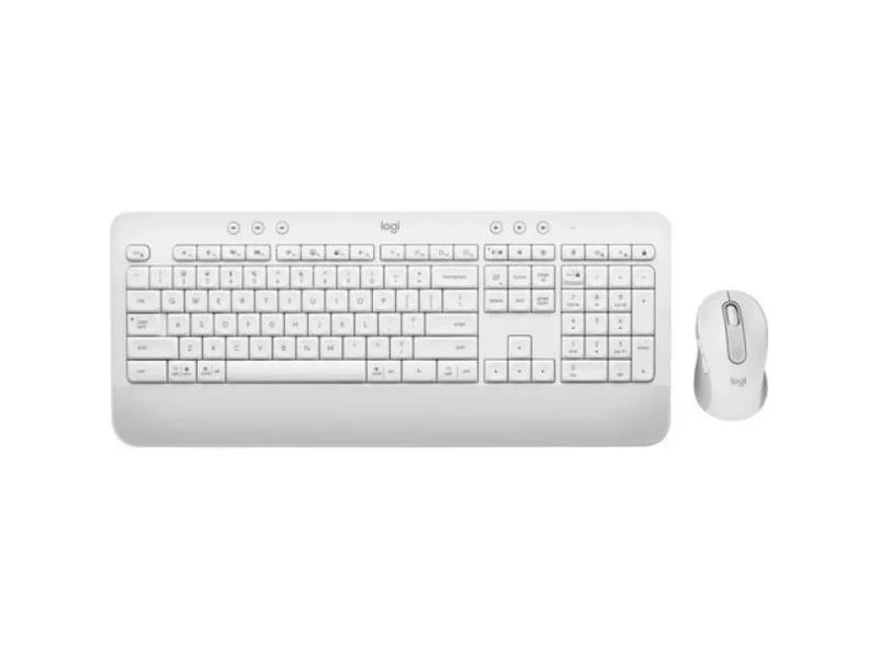 Logitech Signature MK650 - Standard Wired, Wireless, Bluetooth Wireless Keyboard, White Color - Featured Image