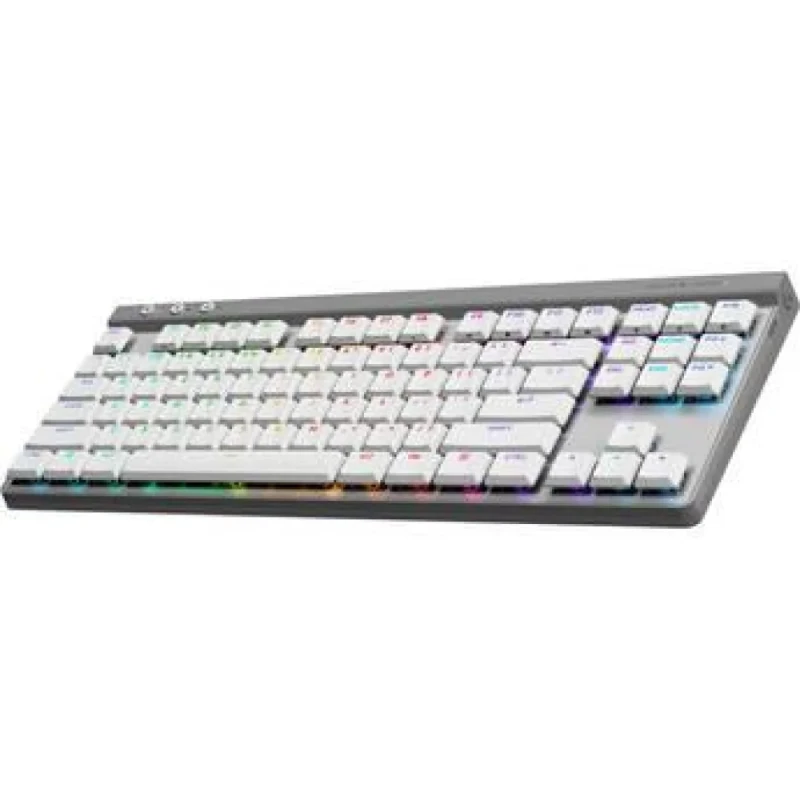 Logitech G515 LIGHTSPEED - Gaming Wired, Wireless, Bluetooth Wireless Keyboard, GL Linear V2 Switches, RGB Backlit, Tenkeyless, White / Silver Color - Featured Image