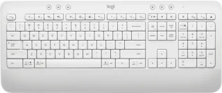Logitech Signature K650 - Standard Wired, Wireless, Bluetooth Wireless Keyboard, White Color