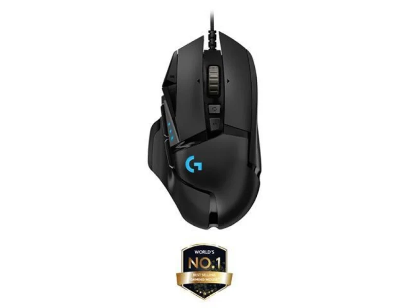 Logitech G502 Hero - Wired Optical Mouse, 25600 DPI, Black color - Featured Image