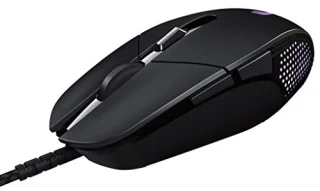 Logitech G303 Daedalus Apex - Wired Optical Mouse, 12000 DPI, Black / Orange color