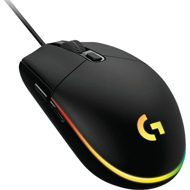 Logitech G203 Lightsync - Wired Optical Mouse, 8000 DPI, Black color - Featured Image