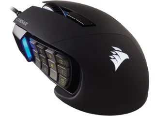 Corsair SCIMITAR RGB ELITE - Wired Optical Mouse, 18000 DPI, Black color