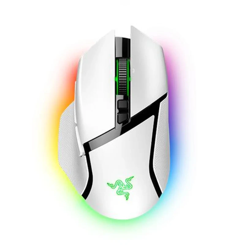 Razer Basilisk V3 Pro - Wired, Wireless, Bluetooth Wireless Optical Mouse, 30000 DPI, White / Black color - Featured Image