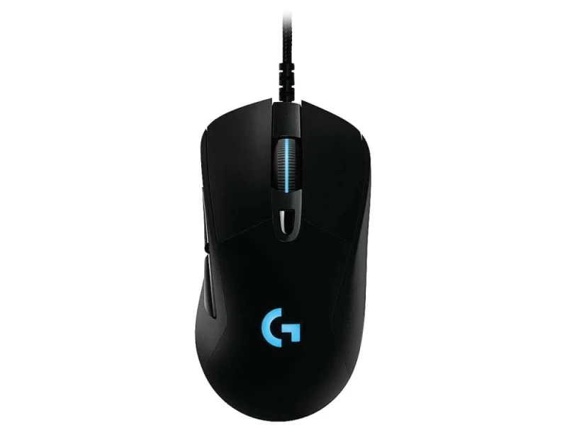 Logitech G403 HERO - Wired Optical Mouse, 25600 DPI, Black / Blue color - Featured Image