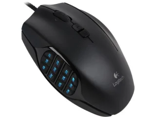 Logitech G600 MMO Gaming Mouse - Wired Laser Mouse, 8200 DPI, Black color