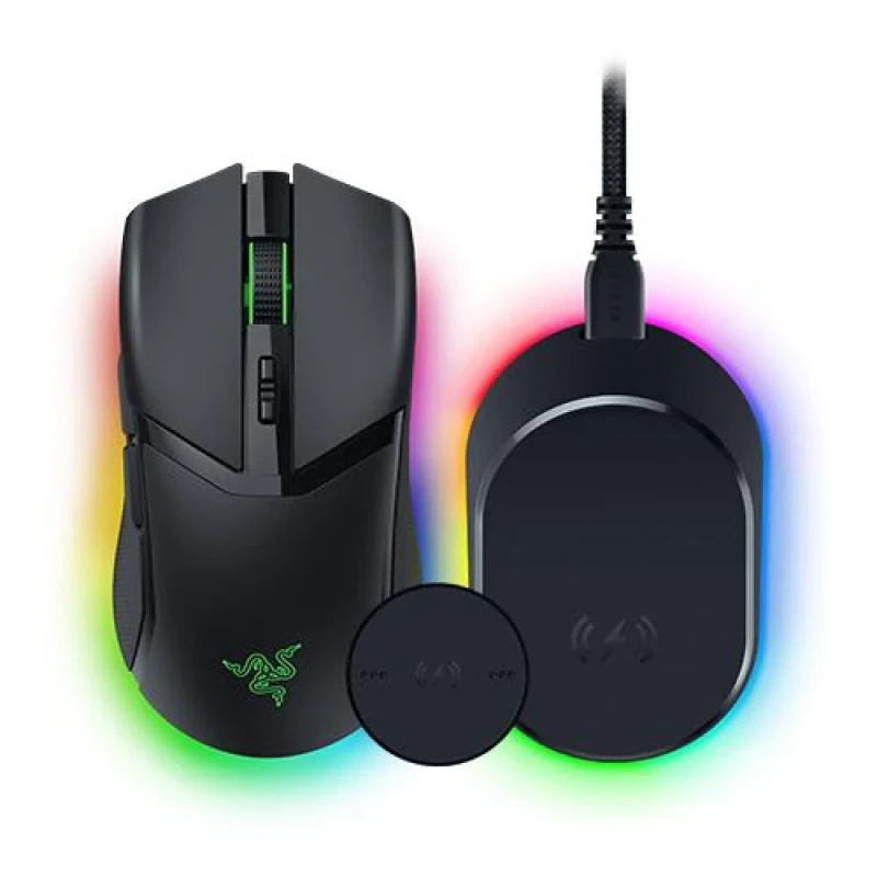 Razer Cobra Pro w/Dock Pro - Wired, Wireless, Bluetooth Wireless Optical Mouse, 30000 DPI, Black color - Featured Image