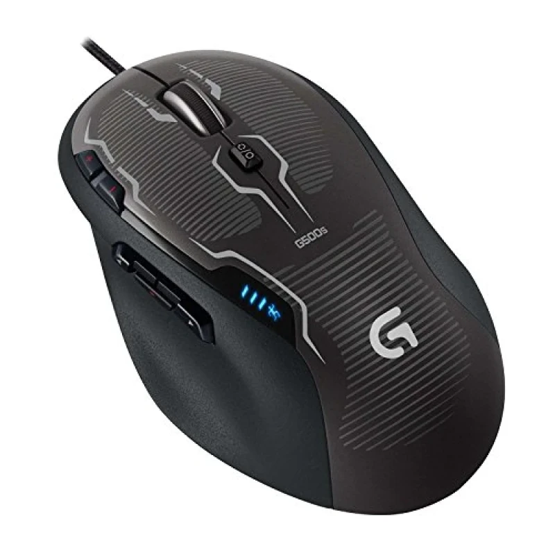 Logitech G500s Laser Gaming Mouse - Wired Laser Mouse, 8200 DPI, Black / Silver color - Featured Image