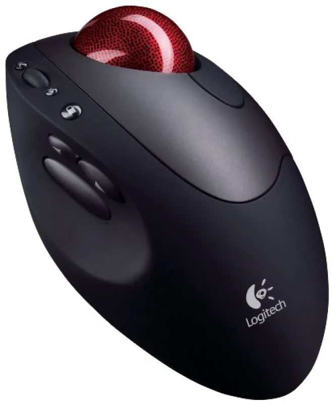 Logitech TrackMan - Wireless Trackball Mouse, Black / Silver color - Featured Image