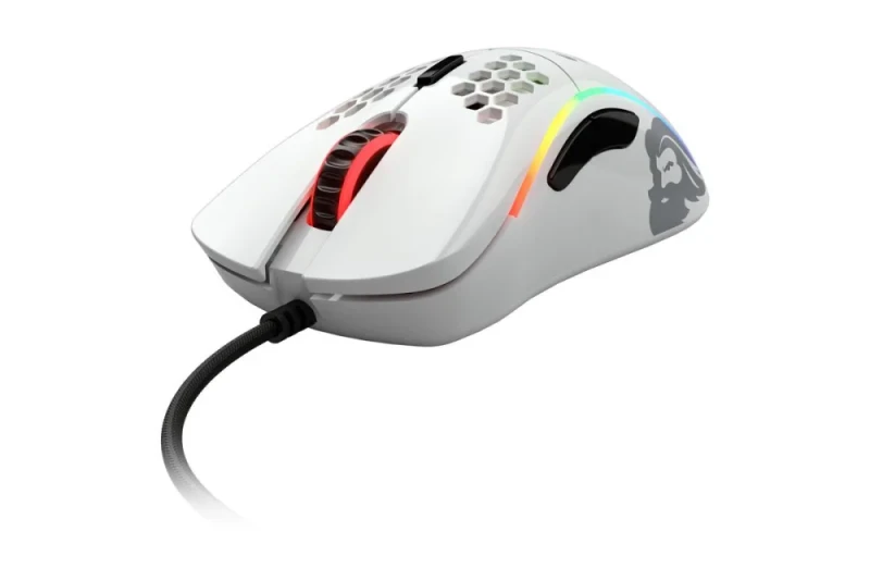 Glorious MODEL D GLOSSY - Wired Optical Mouse, 12000 DPI, White color - Featured Image