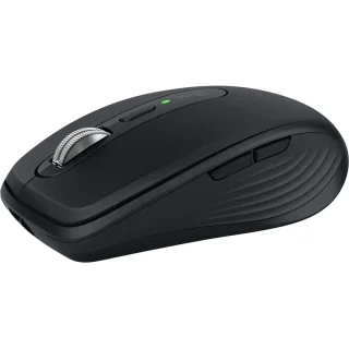 Logitech MX Anywhere 3S - Wired, Wireless, Bluetooth Wireless Laser Mouse, 8000 DPI, Black color