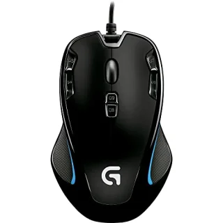 Logitech G300 - Wired Optical Mouse, 2500 DPI, Black / Gray color