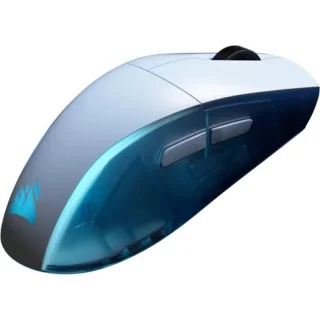 Corsair M75 RGB - Wireless, Bluetooth Wireless Optical Mouse, 26000 DPI, White / Blue color