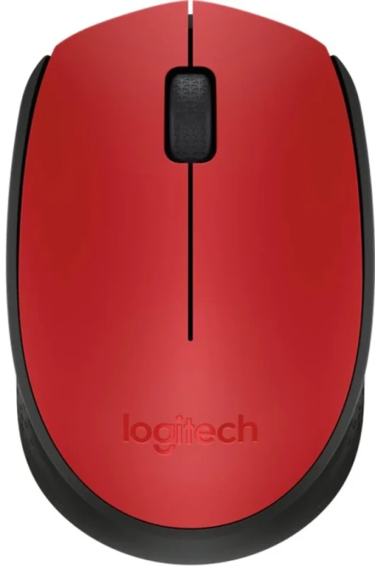 Logitech M170 - Wired, Wireless Optical Mouse, 1000 DPI, Red / Black color - Featured Image