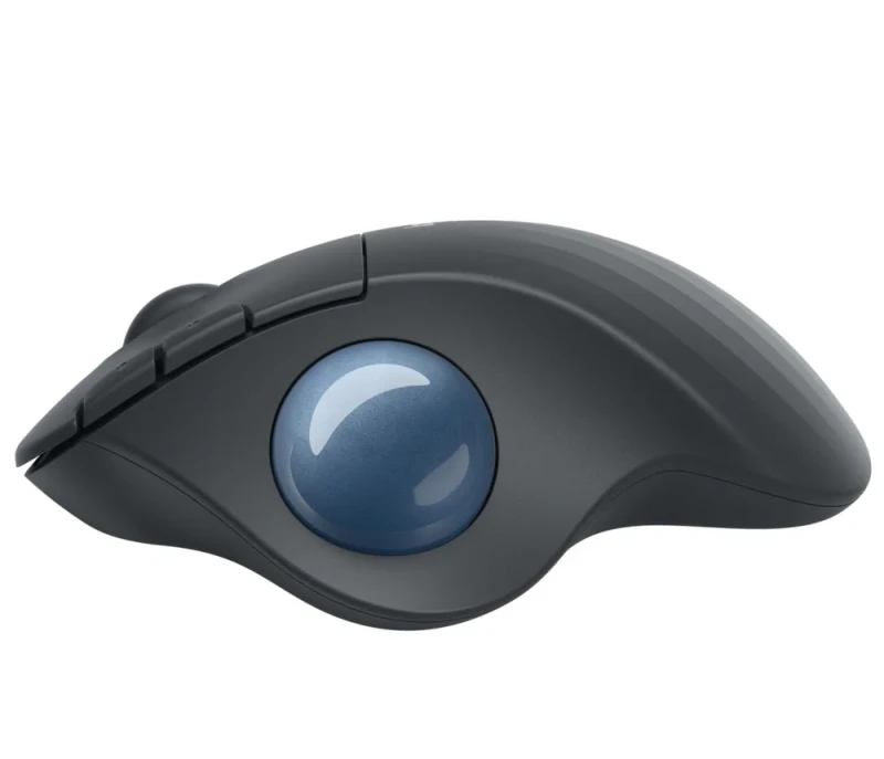 Logitech ERGO M575 - Wired, Wireless, Bluetooth Wireless Optical Mouse, 2000 DPI, Gray / Blue color - Featured Image