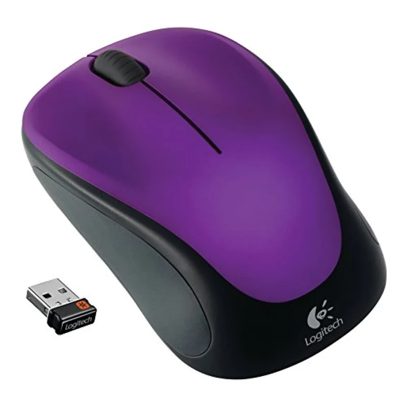 Logitech M317 - Wired, Wireless Optical Mouse, Purple / Black color - Featured Image