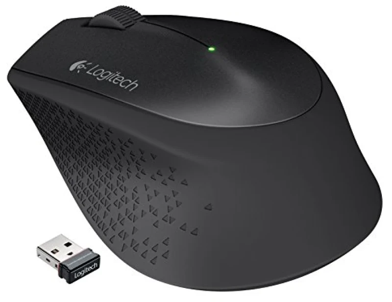 Logitech M320 - Wireless Optical Mouse, 1000 DPI, Black color - Featured Image