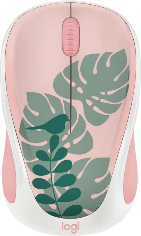 Logitech M317 Chirpy Bird - Wired Optical Mouse, 1000 DPI, Pink / Green color - Featured Image