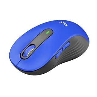 Logitech Signature M650 L - Wired, Wireless, Bluetooth Wireless Optical Mouse, 4000 DPI, Blue / Black color