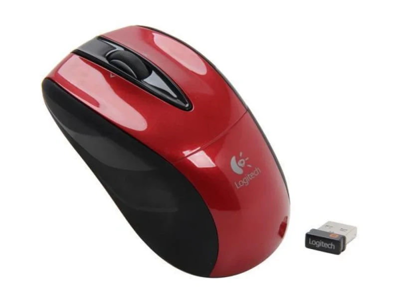 Logitech Wireless Mouse M525 - Wireless Optical Mouse, Red / Black color - Featured Image