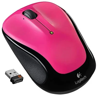 Logitech M325 - Wireless Optical Mouse, Pink / Black color