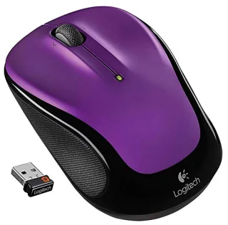 Logitech M325 - Wireless Optical Mouse, Purple / Black color