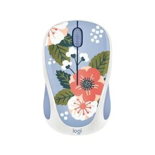 Logitech M317 Summer Breeze - Wired, Wireless Optical Mouse, 1000 DPI, Blue / Green color