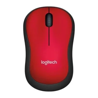 Logitech M185R - Wireless Optical Mouse, 1000 DPI, Red / Black color
