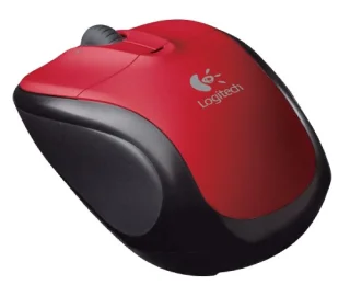 Logitech V220 - Wireless Optical Mouse, 1000 DPI, Red / Black color