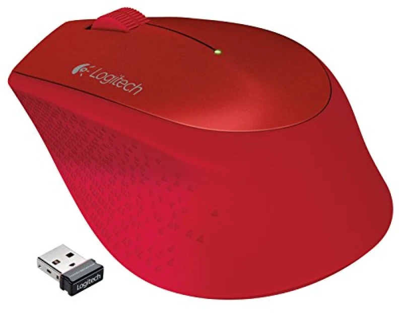 Logitech M320 - Wireless Optical Mouse, 1000 DPI, Red color - Featured Image