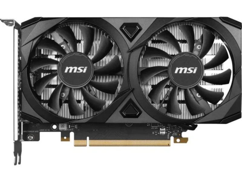 MSI VENTUS 2X GeForce RTX 3050 6GB Black 189 mm Graphics Card – NVIDIA GeForce RTX 3050 GPU with Ampere Architecture, 6 GB GDDR6 96-bit Memory, Boost ~1492 MHz, PCIe 4.0 x16 (x8), Dual Fan Thermal Design, 1x DisplayPort 1.4a & 2x HDMI 2.1, 70 W TDP, Compact Dual-Slot 1080p Gaming GPU - Featured Image